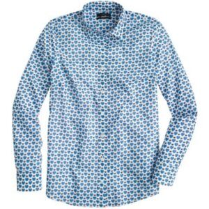 J. Crew Perfect Shirt Royal Honeypot Bees and Flowers Size 4